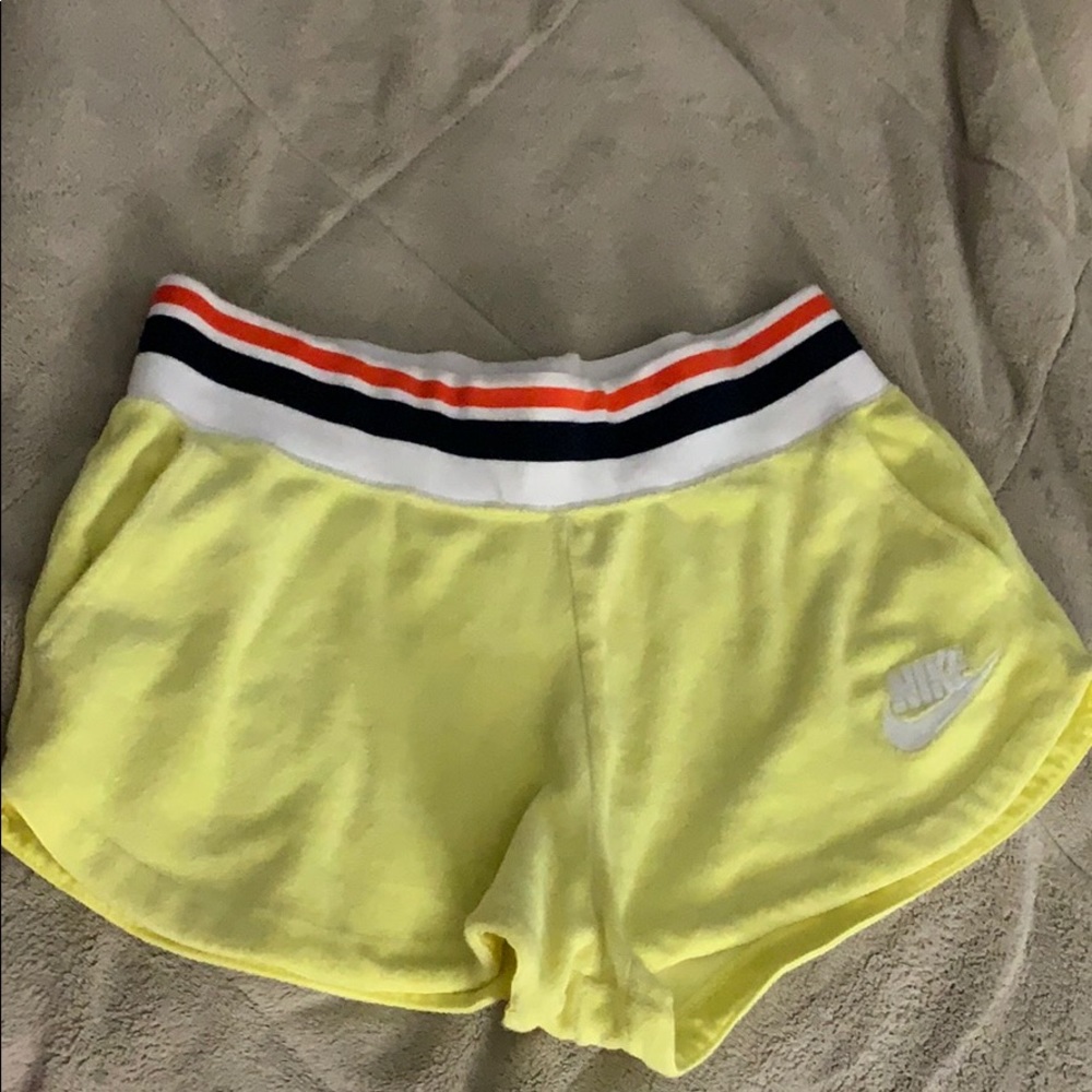 Yellow Nike shorts barely worn